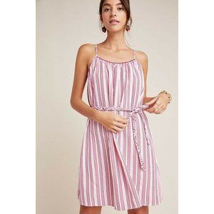 Skies Are Blue Anthropologie Lucerne Gingham Pink Red White Sun Dress XS New NWT